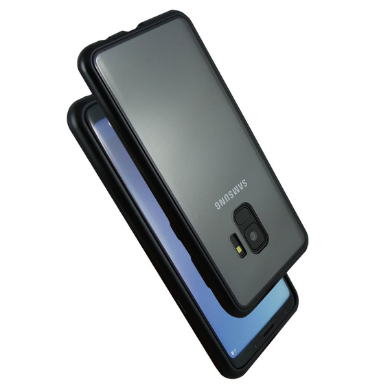 Etui Magnetic back glass do Samsung Galaxy S9 - Black