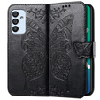 Etui z klapką do Samsung Galaxy M23 5G / M13, Butterfly, czarne