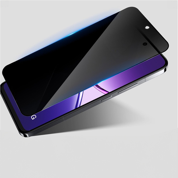 2x Szkło Prywatyzujące do Oppo A5 Pro 5G, ERBORD Anti-Spy Hartowane
