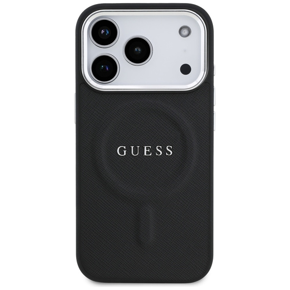 Etui GUESS do iPhone 17 Pro, Classic Logo, do MagSafe, czarne