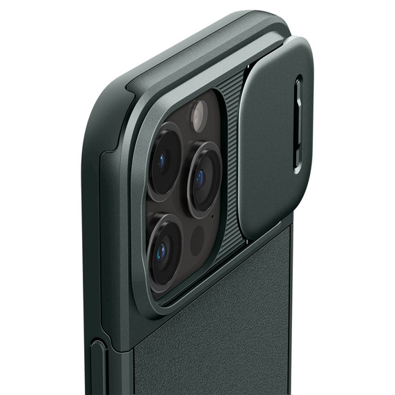 OUTLET Etui SPIGEN do iPhone 15 Pro Max, Optik Armor MagSafe, Zielone