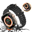 Szkło Hartowane z Ramką do Apple Watch Ultra 1/2/3 49mm, czarne
