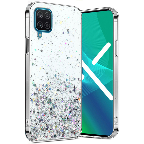 Etui do Samsung Galaxy A12 / M12 / A12 2021, Glittery, przezroczyste