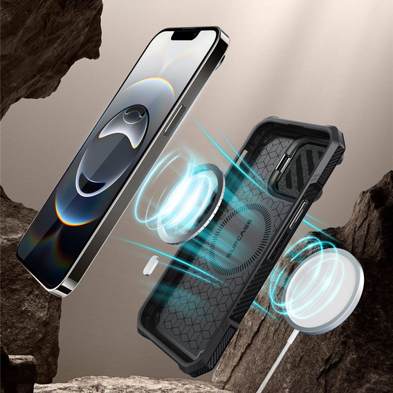 Etui Supcase do iPhone 16E, Unicorn Beetle XT, Czarne