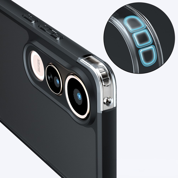 Etui do Vivo V50 Lite 4G / 5G, Fusion Hybrid, przezroczyste