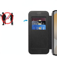 Etui z klapką do Samsung Galaxy S24 FE, RFID Wallet MagSafe z ochroną aparatu, czarne