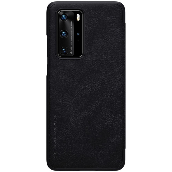 Etui NILLKIN do Huawei P40 Pro, Obudowa Qin Series Case, Czarne