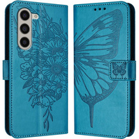 Etui z klapką do Samsung Galaxy Z Fold6 5G, Butterfly, niebieskie