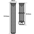 Pasek Silikonowy do Xiaomi Mi Band 7 Pro, Czarny