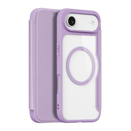 Etui z klapką Dux Ducis do iPhone Air, Skin X Pro, do MagSafe, fioletowe