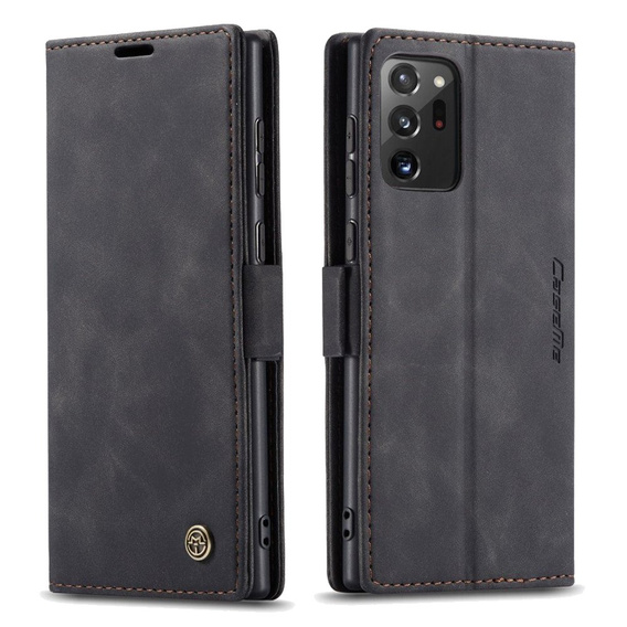 Etui CASEME do Samsung Galaxy Note 20 Ultra, Leather Wallet Case, czarne