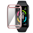 2w1 Etui z osłoną na ekran do Huawei Band 6/7, Różowe