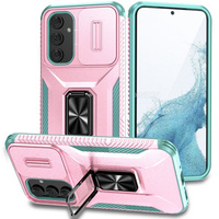 Etui do Samsung Galaxy A54 5G, pancerne Slide Ring, różowe