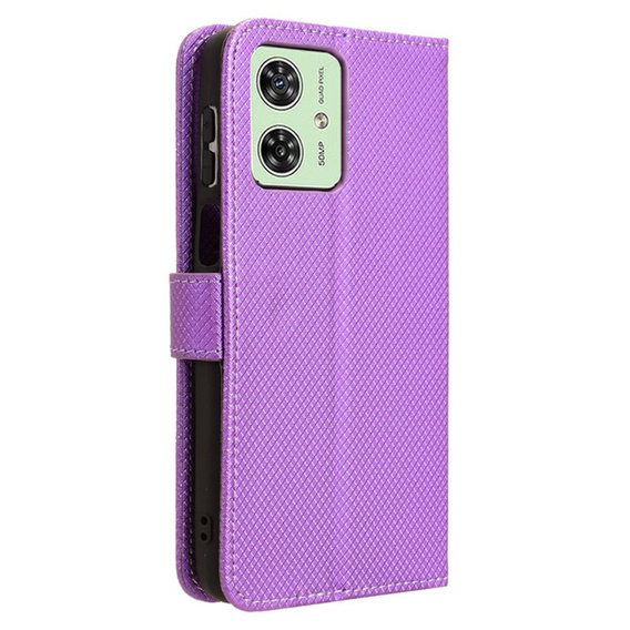 Etui z klapką do Motorola Moto G54 5G, Smart Magnet, fioletowe