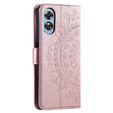 Etui z klapką do Oppo A17, Mandala, różowe rose gold