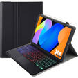 Etui z podświetlaną klawiaturą Bluetooth Touchpad do Lenovo Idea Tab 11" 2025 TB336FU TB336ZU, czarne