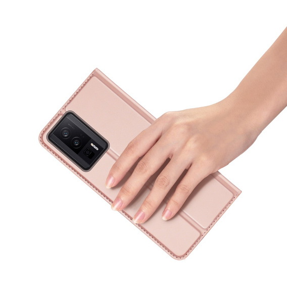 Etui Dux Ducis do Xiaomi Poco F5 Pro, Skinpro, różowe rose gold