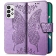 Etui z klapką do Samsung Galaxy A33 5G, Butterfly, fioletowe