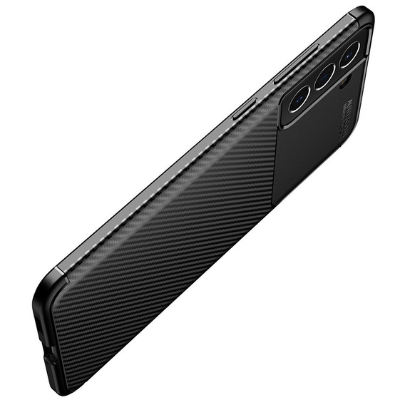 Etui do Samsung Galaxy S21 FE, Carbon Gel, czarne
