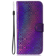 Etui z klapką do Oppo A17, Wallet, Mandala fioletowe