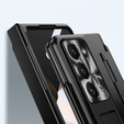 Etui ochronne PC z podstawką i ochroną zawiasu do Samsung Galaxy Z Fold6 5G – czarne