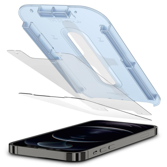 SPIGEN Szkło Hartowane do iPhone 12 / 12 Pro, Glas.TR EZ Fit