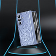 Etui do Samsung Galaxy Z Fold7 5G, Mechanical Legend, niebieskie