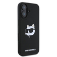 Etui Karl Lagerfeld do iPhone 16, Silicone Choupette Head Print, czarne