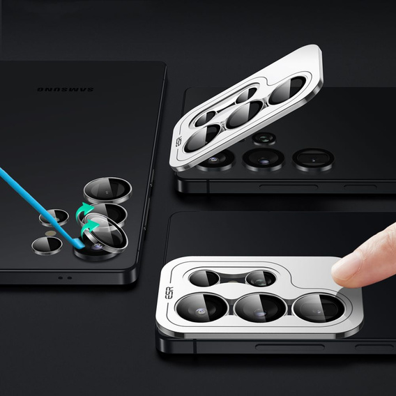 OUTLET Szkło hartowane ESR na aparat do Samsung Galaxy S23 Ultra, Przezroczyste 