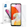 Zestaw Etui do Samsung Galaxy A14 4G/5G, portfel z klapką, Złote motyle + szkło