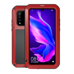 Love Mei Etui pancerne do Huawei P30 Lite/ Nova 4e, Powerful Defender, Czerwone