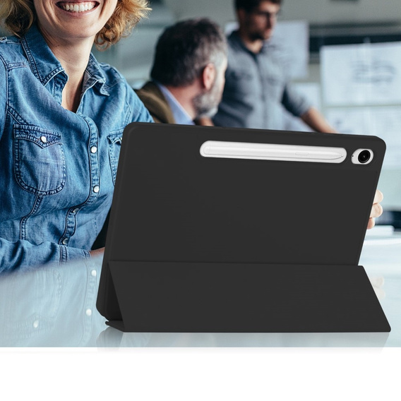 Etui do Samsung Galaxy Tab S10 Lite / S10 FE / S9 FE, Smartcase z miejscem na rysik, czarne