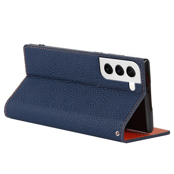 Skórzane etui do Samsung Galaxy S22, ERBORD Grain Leather, granatowe