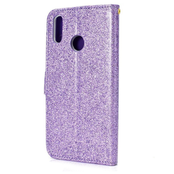 Etui z klapką do Huawei P Smart 2019 / Honor 10 Lite, Glitter Mirror Wallet, fioletowe