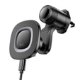 Uchwyt na telefon do samochodu indukcyjny Hoco HW30 15W do kratki - czarny
