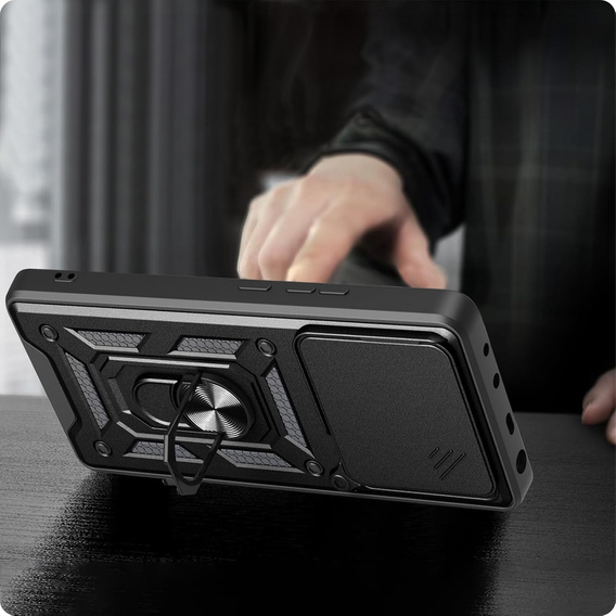 Etui pancerne do Honor 400 Pro 5G, CamShield Slide, czarne