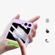 Etui do Samsung Galaxy Z Flip7 FE / Z Flip6, Strap Cover, fioletowe