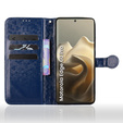 Etui z klapką do Motorola Edge 60 Pro, Wallet Rhombus, niebieskie
