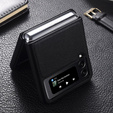 Etui Litchi Leather do Samsung Galaxy Z Flip 4, Black
