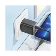 Ładowarka sieciowa HOCO 2x Typ-C + kabel Typ-C do Lightning PD/QC 45W GaN N42 czarna