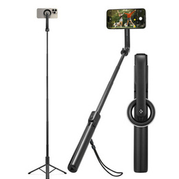 Spigen S580W MagSafe Bluetooth Kijek Selfie Stick Tripod, czarny