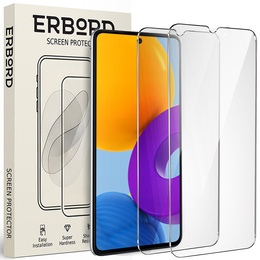 2x Szkło Hartowane do Samsung Galaxy M52, ERBORD 9H Hard Glass, szybka