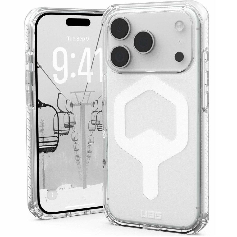 Etui Urban Armor Gear do iPhone 17 Pro Max, Plyo MagSafe, Ice/White