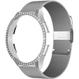 Pasek Bransoleta Milanese + Etui do Samsung Galaxy Watch 7 40mm, Srebrna