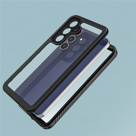Etui Wodoodporne IP68 do Samsung Galaxy S25 FE, Redpepper, czarne