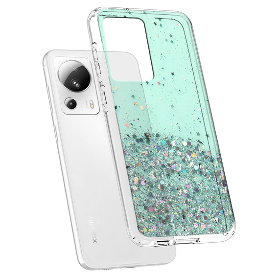 Etui do Xiaomi 13 Lite, Glittery, zielone