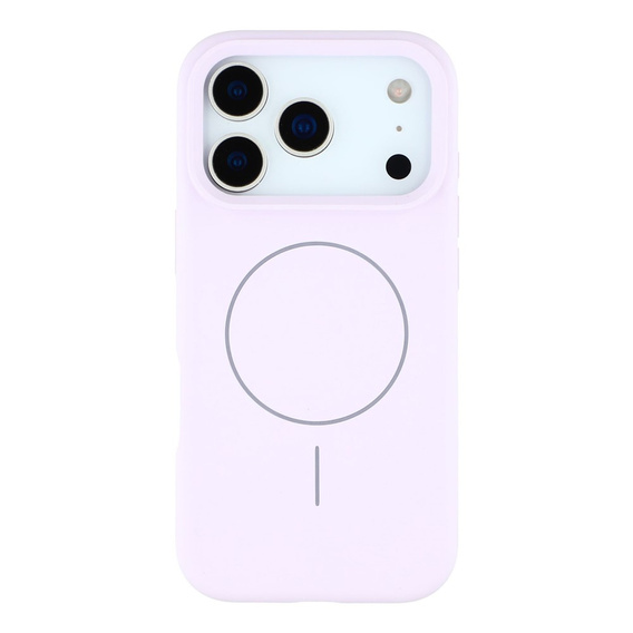 Etui silikonowe do iPhone 17 Pro - kompatybilne z MagSafe, antywstrząsowe, fioletowe