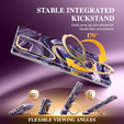 Etui GVIEWIN do Samsung Galaxy S25 Ultra, MagSafe Stand, Quicksand/Purple