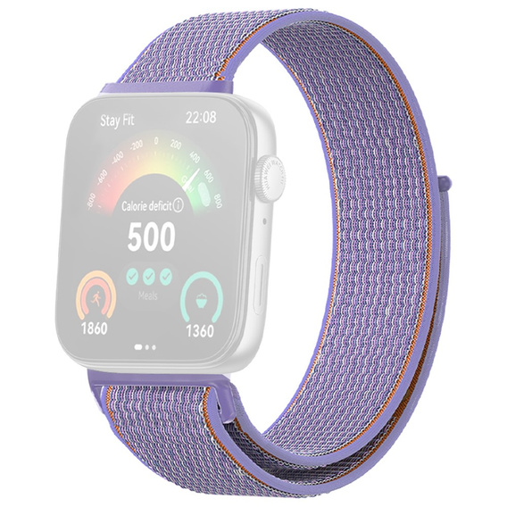 Pasek Nylonowy do Huawei Watch Fit 4 / 4 Pro / 3, Fioletowy