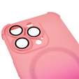 Etui silikonowe do iPhone 14 Pro Max, Gradient Magnetic, do MagSafe, różowe